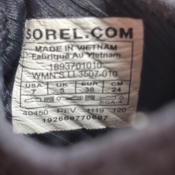 SOREL Kinetic Sneak, Knit Sneaker with Scalloped Sole and Stretch Straps size 7 - Picture 6 of 6